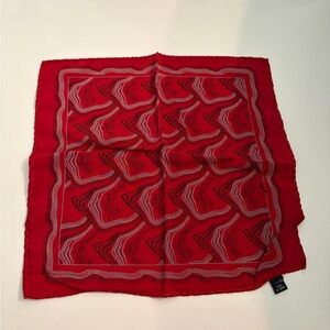 Vintage Silk Pocket Square  Made In Italy